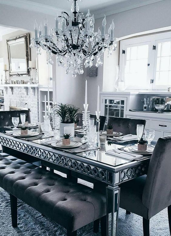 mirrored table kitchen come diner design saturn interiors 