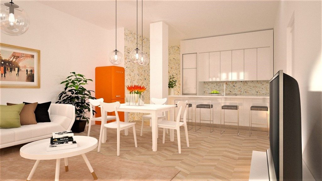 image of a kitchen with high ceiling representing how you can design your dream kitchen